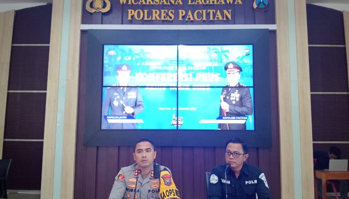 Kapolres Pacitan Akbp Ayub Diponegoro Paparkan Kinerja Polres Sepanjang 2025, Catat Penurunan Kasus Kriminalitas Signifikan