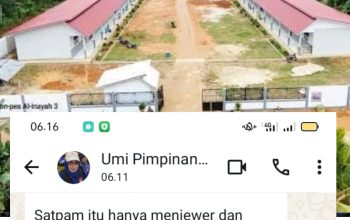 umi pimpinan pondok pesantren al inayah kabupaten tebo kecamatan rimbo bujang membenarkan satpam menjewer dan menendang bokong siswa saat dikonfirmasi 8 Inshot 20251204 063542309
