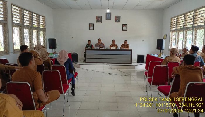Antisipasi Balap Liar Jelang Ramadhan, Forkopimcam Tanah Sepenggal Gelar Rapat