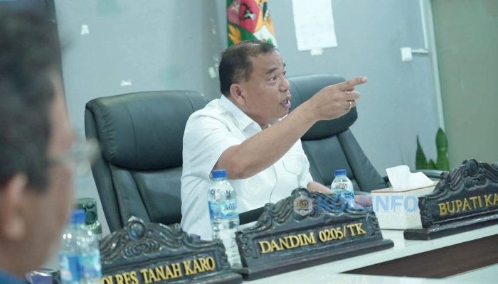 Bupati Karo Hadiri Panen Raya dan Pengumuman Swasembada Pangan bersama Presiden RI secara Virtual