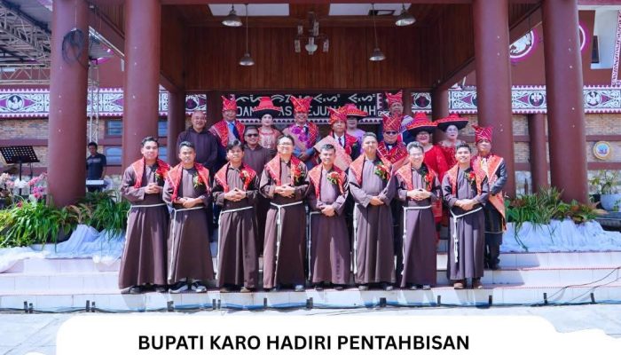 Bupati Karo Hadiri Pentahbisan 8 Imam Baru di Gereja St. Fransiskus Assisi Berastagi