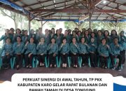 TP PKK Kabupaten Karo Gelar Rapat Bulanan dan Ramah Tamah di Desa Tongging