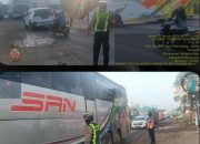 Pos Lantas Km 12 Polsek Talang Kelapa Gelar Strong Point Pagi, Arus Lalu Lintas Kondusif