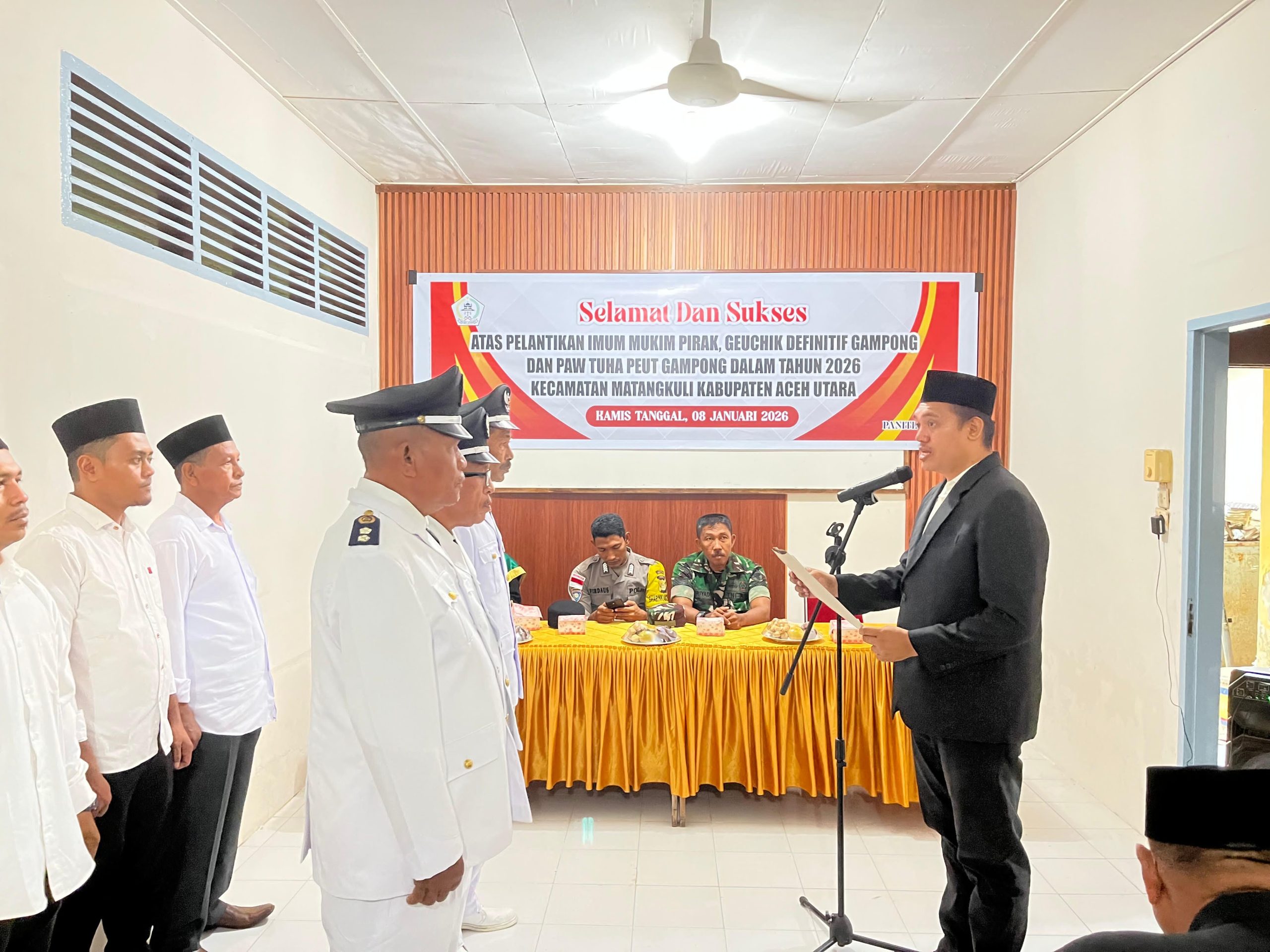 camat matangkuli lantik keuchik baru, harapan ditengah badai bencana 2 IMG 20260108 WA0005 scaled