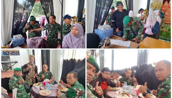 Koramil 08/Akabiluru, Kodim 0306/50 Kota Menghadiri Acara Undangan Resepsi