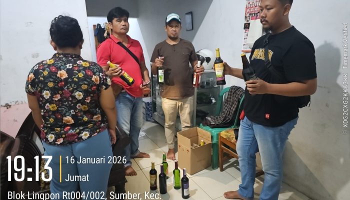 Polresta Cirebon Sita 115 Botol Miras Hasil Razia Pekat
