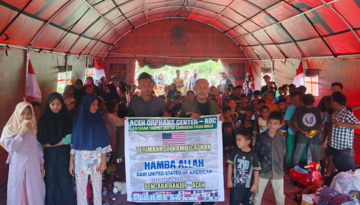 Aceh Orphans Center (AOC) Gelar Trauma Healing Paska Banjir di Desa Buket Padang