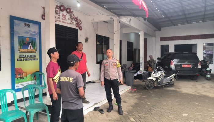 Patroli Dialogis, Polsek Plered Edukasi Warga Soal Bahaya Judi online