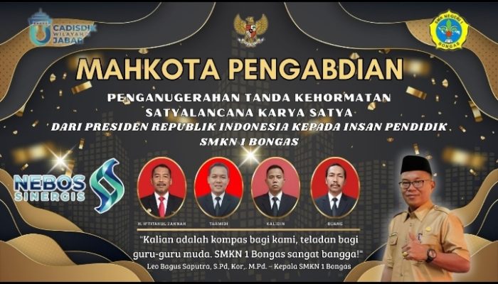 Pengabdian Dibayar Negara: Empat Guru SMKN 1 Bongas Terima Satyalancana