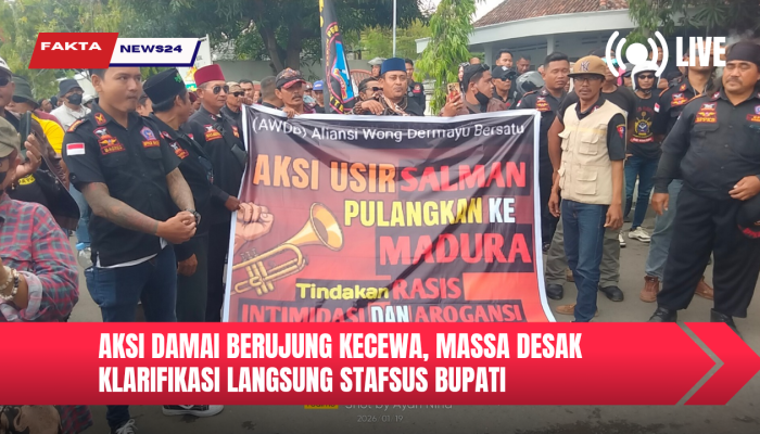 Aksi Damai Berujung Kecewa, Massa Desak Klarifikasi Langsung Stafsus Bupati