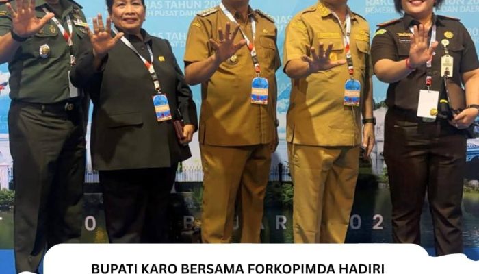 Bupati Karo Bersama Forkopimda Hadiri Rapat Koordinasi Nasional Pemerintah Pusat dan Daerah Tahun 2026