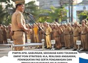 Sekda Karo Memimpin Apel Gabungan jajaran ASN Pemerintah Kabupaten Karo