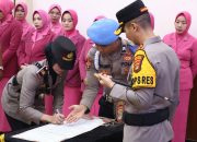 Polres Tulang Bawang Gelar Sertijab Empat Jabatan Kasat Intel, Reskrim, Lantas Dan Kapolsek Menggala, Kapolres Tegaskan Loyalitas dan Profesionalisme