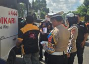 Satlantas Polres Purwakarta Laksanakan Ramp Check Kendaraan Umum di Pos Ciganea, Dukung Operasi Keselamatan Lodaya 2026