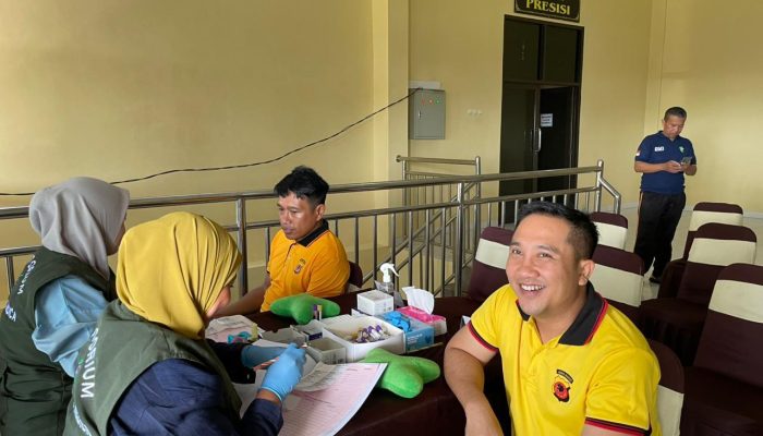 Personel Polres Purwakarta ikuti Pemeriksaan Kesehatan Berkala Zona VII TA 2026, Pastikan Kesiapan Personel