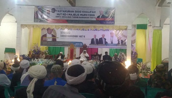 Ratusan jamaah Hadiri HUT Ke 1 Majlis Musrsyidin Sekaligus Tasyakuran 5000 Khalifah