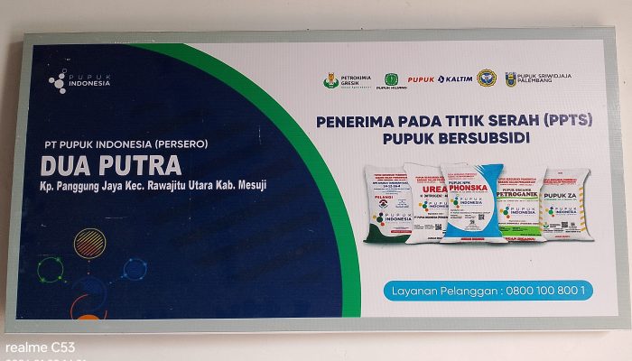 Sudah di Ingatkan PPL Berkali kali Kios Pupuk Subsidi Dua Putra Tetap Nekat Jual di Atas HET