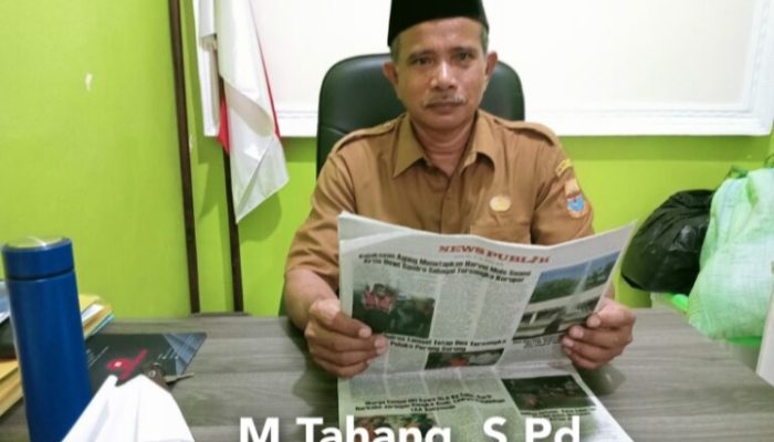 Kepala SMAN 5 tanjabtim.M.tahang,s,pd sebut pers sebagai mitra strategis Mencerdaskan Bangsa