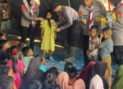 Mahasiswa STIK Angkatan 83 Laksanakan Trauma Healing di Desa Lubuk Pusaka