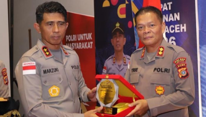 Polres Aceh Utara Raih Penghargaan Terbaik I Penyelesaian Perkara pada Rapim Polda Aceh 2026