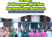 Arisan Gabungan dan Serahkan Bantuan kepada Lansia serta Anak Yatim Piatu