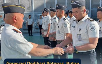 Apresiasi Dedikasi Petugas, Rutan Kabanjahe Sematkan Tanda Kenaikan Pangkat Angkatan 2021