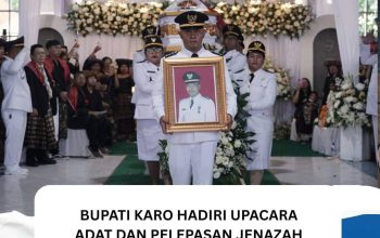 Bupati Karo Hadiri Upacara Adat dan Pelepasan Jenazah Camat Kutabuluh