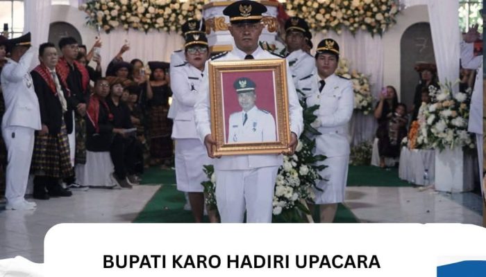 Bupati Karo Hadiri Upacara Adat dan Pelepasan Jenazah Camat Kutabuluh