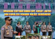 Polres Mukomuko Gelar Upacara Serah Terima Jabatan Kabag Ops, Kasat Lantas dan Kapolsek Penarik Raya