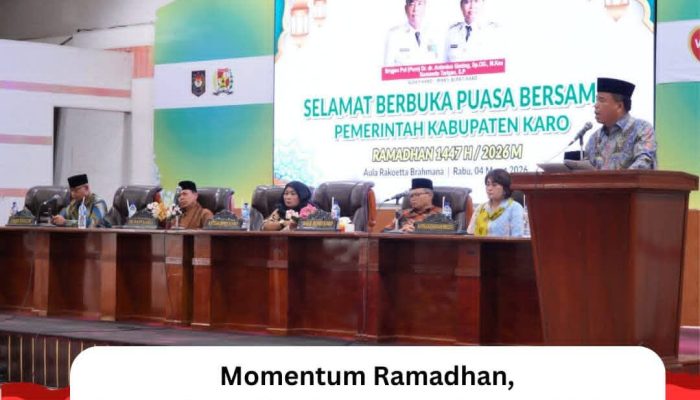 Bupati Karo Ajak Pererat Silaturahmi dalam Buka Puasa Bersama Pemkab Karo