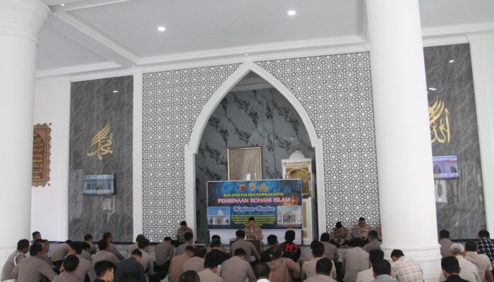 Sejukkan Hati di Bulan Ramadhan, Polres Purwakarta Gelar Binrohtal Muslim Rutin Untuk Perkuat Iman dan Integritas
