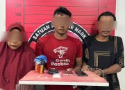 Dua Pria dan Seorang Perempuan Ditangkap SatRes Narkoba