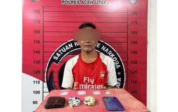 Satres Narkoba Polres Aceh Utara Tangkap Pria Paruh Baya, 4 Paket Sabu Diamankan