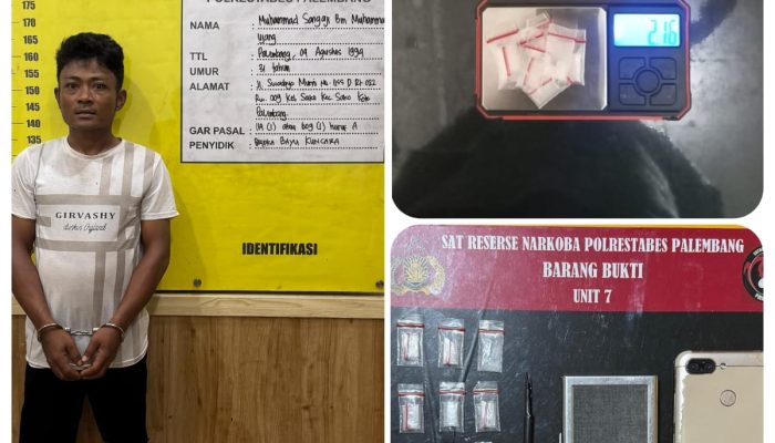 *Pengedar Sabu Ditangkap Dini Hari di Sako Palembang*