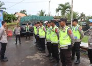 polres banyuasin kandangkan truk tonase besar yang ngeyel beroperasi di musim mudik 13 IMG 20260314 WA0137