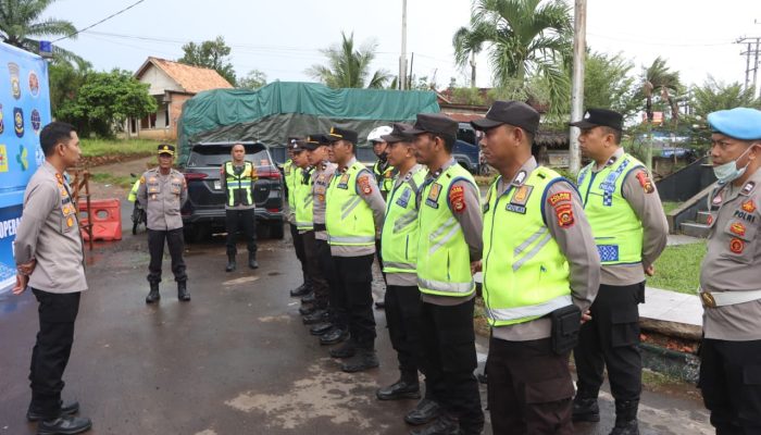 Polres Banyuasin Kandangkan Truk Tonase Besar yang Ngeyel Beroperasi di Musim Mudik