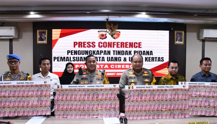 Polresta Cirebon Ungkap Kasus Peredaran Uang Palsu Jelang Lebaran, Barang Bukti Ditaksir Rp12 Miliar ‎