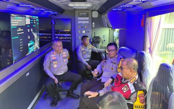 polda sumsel turunkan mobile command center ke betung, teknologi drone kendalikan arus mudik jalintim 9 IMG 20260320 WA0018