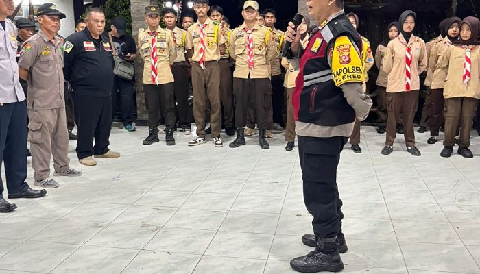 Kapolsek Plered Pimpin Apel Gabungan Pengamanan Malam Takbir Idul fitri