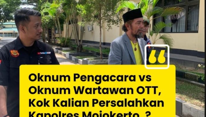 Agus Flores, Kalian Yang Berantem, Kapolres Mojokerto Disalahkan, Anehh.. ‎