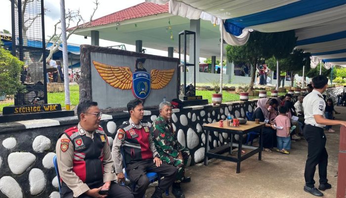TINGKATKAN KEAMANAN JELANG IDUL FITRI, SAT SAMAPTA POLRES BANYUASIN SIAGA PENUH LAPAS