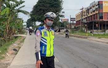 Antisipasi Kepadatan Arus Balik, Satlantas Polres Banyuasin Gelar Live Report dan Patroli Hunting di Jalintim