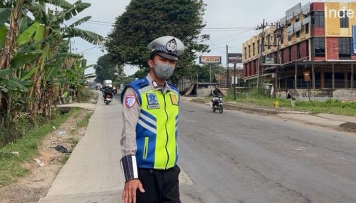 Antisipasi Kepadatan Arus Balik, Satlantas Polres Banyuasin Gelar Live Report dan Patroli Hunting di Jalintim