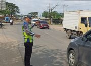 Antisipasi Kepadatan Arus Balik H+4, Sat Lantas Polres Banyuasin Gelar Live Report dan Patroli Hunting di Jalintim