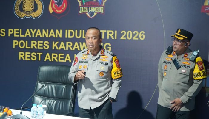 Kapolda Jabar Tinjau Rest Area 62 B, Kapolres Purwakarta Pastikan Arus Mudik Tetap Aman dan Lancar