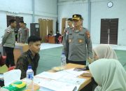 Kapolres Aceh Utara Monitoring Langsung Penerimaan Terpadu Calon Anggota Polri T.A. 2026
