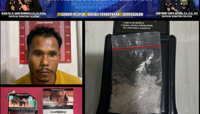 Di Warung Makan dan Jalan Poros, Dua Kurir Sabu Diringkus Polres Muratara dalam Satu Malam