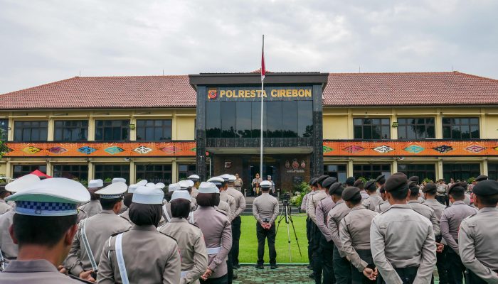 Polresta Cirebon Gelar Apel Konsolidasi Operasi Ketupat Lodaya 2026 Dilanjutkan Halal Bihalal