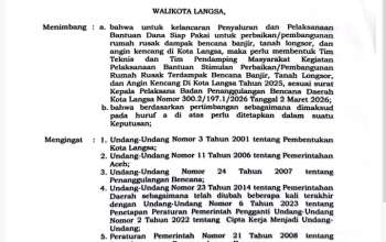 pemko langsa jelaskan bantuan rumah terdampak bencana berpedoman pada aturan nasional 8 Screenshot 20260316 014411