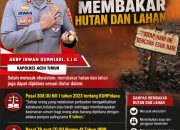 Waspada El Nino “Godzilla”, Kapolres Aceh Timur Imbau Warga Cegah Karhutla*